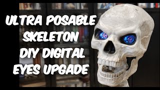 Custom Animated Digital EYES for Home Depot Ultra Posable Skeleton [upl. by Verras]