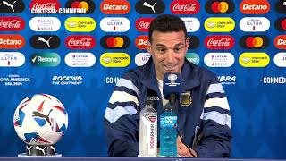 Lionel Scaloni selección argentina rueda de prensa previo al duelo ante Ecuador en Copa América 2024 [upl. by Jedd]