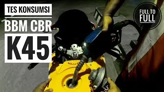 Tes Konsumsi BBM Cbr 150 K45  Full To Full Metodh [upl. by Rosy546]