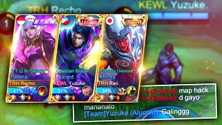 RECHO MEET YUZUKE IN RANK GAME WITH TOP GLOBAL TANK WHAT WILL HAPPEN NEXT  MLBB [upl. by Leahcimrej]