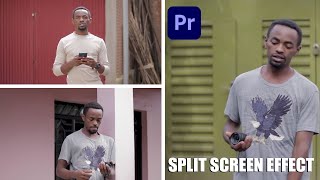 3 SPLIT SCREEN EFFECT In Adobe Premier Pro CC Tutorial In Kinyarwanda [upl. by Perri]