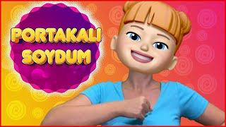 Portakalı Soydum Başucuma Koydum · Eğlenceli Çocuk Şarkısı · Çizgi Film · Tele Domi [upl. by Krein]