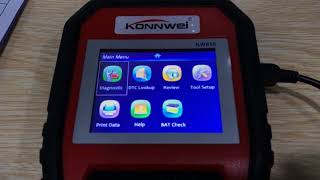 How to Update OBD II Codes Scanner KW850  Firmware V12 Print diagnostic report via USB [upl. by Anear]