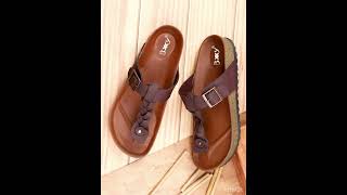 Mens Handcrafted PU Leather Slippers [upl. by Arrak]