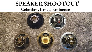 Celestion Laney and Eminence Speaker Shootout  Comparison [upl. by Zoltai397]