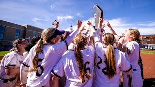 Softball  Northwestern Wins ThirdStraight Big Ten Title Downs Indiana in Finale 5524 [upl. by Anitsihc]