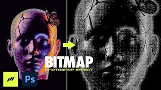 EASY BITMAP EFFECT IN PHOTOSHOP TUTORIAL FREE DOWNLOAD [upl. by Fair866]