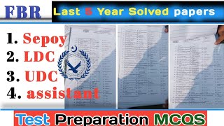 FBR Last 5 Year past papers FBR Preparation FBR Test [upl. by Esau]