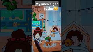 My mom night rutine😆tocaboca TocAdél [upl. by Afas996]