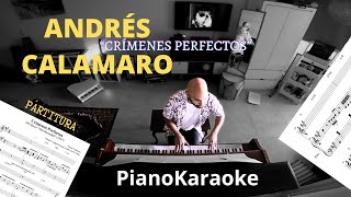 Andres Calamaro  Crimenes perfectos Partitura  PianoKaraoke [upl. by Sinnaiy]