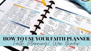 7 Ways To Use Your Faith Planner The Happy Planner War Binder [upl. by Keavy]