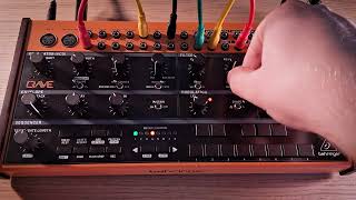 Behringer Crave  Creating an ambient patch live no talking [upl. by Tayyebeb]