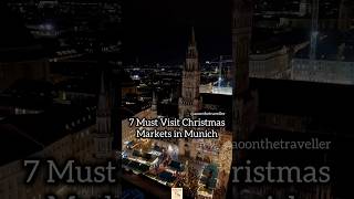 7 Must Visit Christmas Markets in Munich munich [upl. by Bowers]