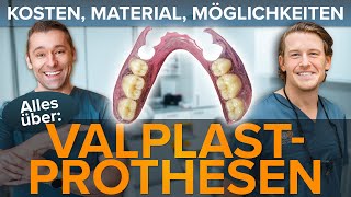 Alles über VALPLAST PROTHESEN metallfrei  Kosten Material Haltbarkeit inkl Beispiele [upl. by Swee27]