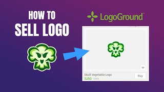 How to sell logo on Logoground  STEP BY STEP Logoground MakeMoneyOnline SellLogo [upl. by Ilan]