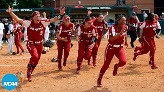 Every 2022 WCWS teams winning moment from softball super regionals [upl. by Anippesuig]