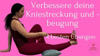 Top 4 Übungen Verbessere deine Kniebeugung und Streckung [upl. by Yllac487]