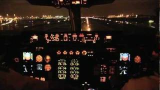 Brussels Airlines Avro RJ100 BRU to OSL cockpit takeoff and landing FULL HD [upl. by Gal87]