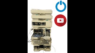 Agilent HP 1100 Series 6 piece HPLC System ALS MWD QuatPump Degasser Colcom in1426 11 [upl. by Ailis]