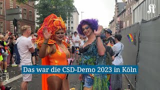 Das war die CSDParade 2023 in Köln [upl. by Attevaj306]