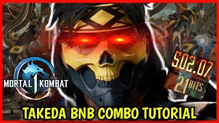 HOW TO DO TAKEDA COMBOS IN MK1 GUIDE Mortal Kombat 1 [upl. by Imuya]