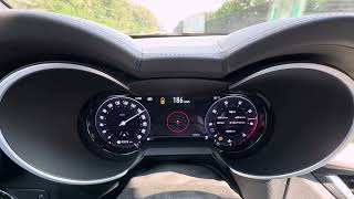 Alfa Romeo Stelvio 2024 100230 acceleration German highway 20 petrol 280 hp [upl. by Madaras]