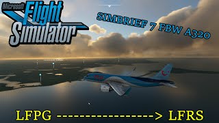 VLIEGEN MET SIMBRIEF amp FLYBYWIRE A320 Microsoft Flight Sim 2020 [upl. by Orecic]