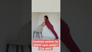 Sandalye yardımı ile ŞINAV nasıl çekilir aktifizyo fiziktedavi kolgüçlendirme [upl. by Neersin]