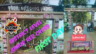 District Level JRC Camp ❌ 🤞 First day district trending school ceremony 🤨🤨 [upl. by Esylla]