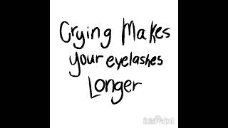 quotCrying makes your eyelashes longerquot art drawing READ THE PINNED COMMENT [upl. by Esaertal522]