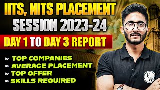 IITs NITs Placement Session 202324  Day 1 to Day 3 Report  Top Companies  Average Placement [upl. by Miner866]