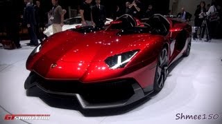 Lamborghini Aventador J  Geneva 2012 with GTspiritcom [upl. by Nylrebmik]