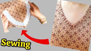 Afghan collar sewing professional tips and techniques  for sewing collars in an easy way [upl. by Pax]