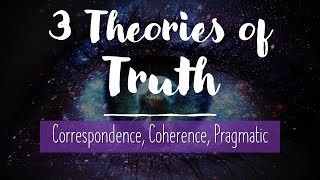 Epistemology Three Theories of Truth Correspondence Coherence Pragmatic [upl. by Noiemad]