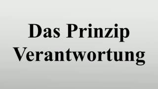 Das Prinzip Verantwortung [upl. by Matthews]