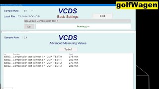 VCDS cylinder Compression Test [upl. by Borlow234]