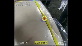 Vacuum bagging Tightness test with ultrasound imaging [upl. by Marchal704]