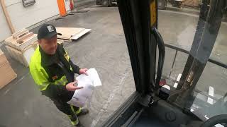 Professional Forklift operator Loading a full truck and trailer as a pro [upl. by Yevad]