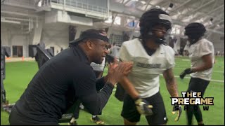 CU Sights amp Sounds Coach Flea Running Backs and Assistant Head Coach for Coach Prime [upl. by Norwood]