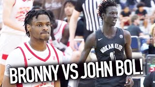 Bronny James Gets Challenged By John Bol Brady Dunlap Snaps For 22 Points [upl. by Namwob]