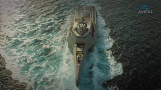 Austal USA  Littoral Combat Ship INDY variant Highlight Video LCS 12 update [upl. by Dayir]