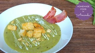 Creamy Green Bean Soup Easy Soup Recipe  Homemade Food by Amanda [upl. by Etka]