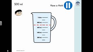 060720 Year 2 Maths Measuring in millilitres [upl. by Zeuqram]