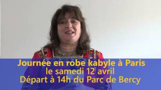 JOURNEE EN ROBE KABYLE A PARIS [upl. by Eitten]