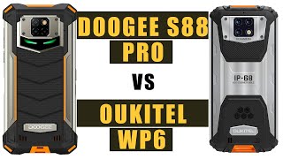 DOOGEE S88 PRO vs OUKITEL WP6 Especificações e comparação [upl. by Aidil]