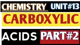 CARBOXYLIC ACIDS UNIT13 Classification ALIPHATIC AROMATIC Acids [upl. by Redienhcs980]