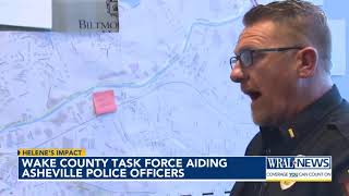 Wake County task force aiding Asheville police officers [upl. by Kazmirci]