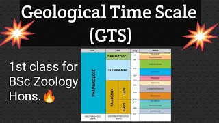 Geological Time Scale  Evolution  GTS  BioMistry  BSc Zoology Hons [upl. by Killigrew]