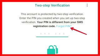 Whatsapp Ka Pin Code Kaise Khole  How To Forget Two Step Verification In Whatsapp Without Email [upl. by Corrina505]