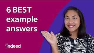 Tell Me About Yourself Top 6 Example Answers for a Job Interview  Indeed Career Tips [upl. by Aerdnua]